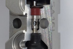 Mini Blue II Nordson przekrój uszczelnienia