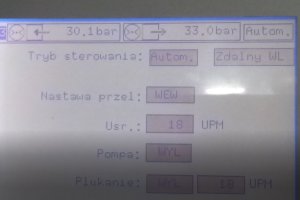 Panel Systemu GMS apliakacja kleju głowicą Nordson GMG