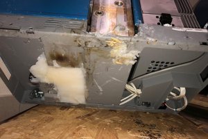 Wyciek kleju w problue