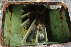 Zbiornik Vista Nordson przed przegladem serwisowym